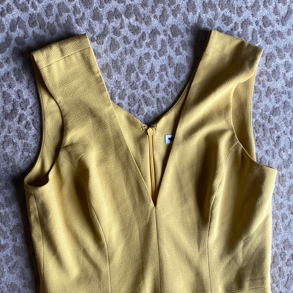 NWOT Dress the Population Canary Yellow Sandra Mermaid Gown Maxi Dress, size XL - Picture 3 of 8
